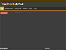 Tablet Screenshot of mysalesguide.com